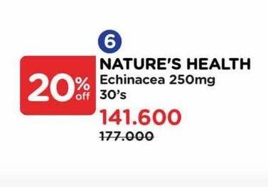 Promo Harga Natures Health Echinacea  - Watsons