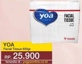 Promo Harga YOA Facial Tissue 650 gr - Yogya