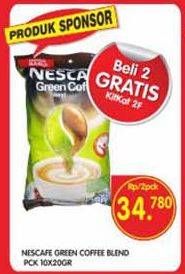 Promo Harga Nescafe Green Blend per 2 pouch 10 sachet - Superindo
