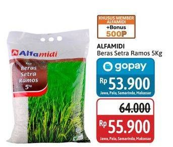 Promo Harga Alfamidi Beras Setra Ramos 5000 gr - Alfamidi