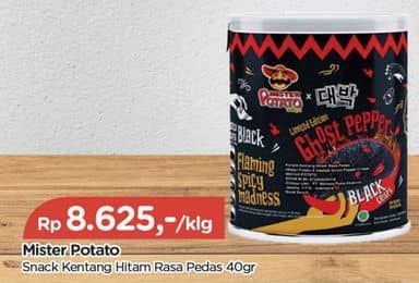 Promo Harga Mister Potato Snack Crisps Ghost Pepper 45 gr - TIP TOP