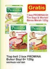 Promo Harga PROMINA Bubur Bayi 6+ All Variants 120 gr - Indomaret