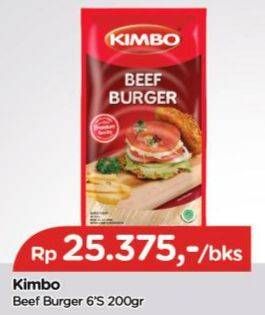 Promo Harga Kimbo Burger Sapi Istimewa 6 pcs - TIP TOP