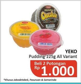 Promo Harga YEKO Pudding All Variants per 2 pcs 125 gr - Alfamidi