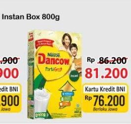 Promo Harga DANCOW FortiGro Susu Bubuk Instant 800 gr - Alfamart