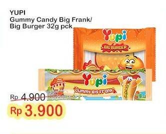 Promo Harga Yupi Candy Big Frank, Big Burger 32 gr - Indomaret