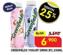 Promo Harga Greenfields Yogurt Drink All Variants 250 ml - Superindo