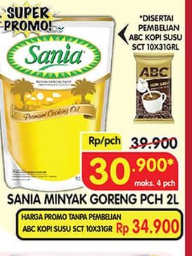 Promo Harga Sania Minyak Goreng 2000 ml - Superindo