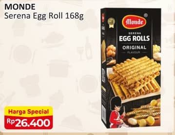 Promo Harga Monde Serena Egg Roll 168 gr - Alfamart