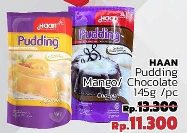 Promo Harga HAAN Pudding Mango, Chocolate 145 gr - LotteMart
