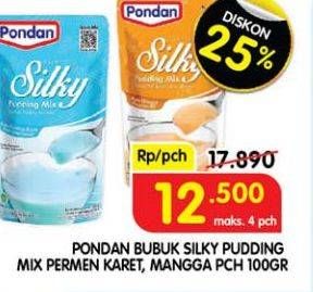 Promo Harga Pondan Silky Pudding Mix Bubble Gum, Mangga 100 gr - Superindo