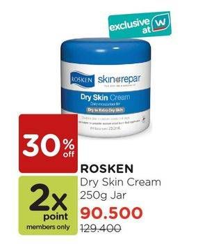 Promo Harga ROSKEN Dry Skin Repair Cream 250 gr - Watsons