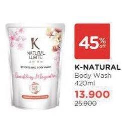 Promo Harga K Natural White Body Wash 450 ml - Watsons