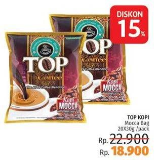 Promo Harga TOP COFFEE Kopi Mocca per 20 sachet 30 gr - LotteMart