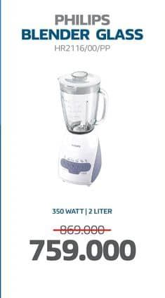Promo Harga Philips HR2116 Blender 2L  - Electronic City