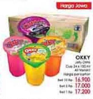 Promo Harga OKKY Jelly Drink All Variants per 24 pcs 160 ml - LotteMart