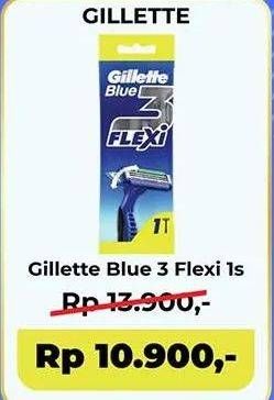Promo Harga Gillette Blue 3 Flexi Single 1 pcs - Indomaret