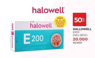 Promo Harga Halowell Vitamin E200 12 pcs - Watsons