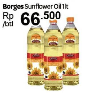 Promo Harga BORGES Sunflower Oil 1 ltr - Carrefour