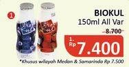 Promo Harga BIOKUL Minuman Yogurt All Variants 150 ml - Alfamidi