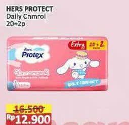 Promo Harga Hers Protex Daily Comfort Wing 23, 5cm 22 pcs - Alfamart