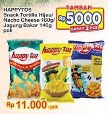 Promo Harga Happy Tos Nacho Cheese/ Tortilla Hijau/ Jagung Bakar  - Indomaret