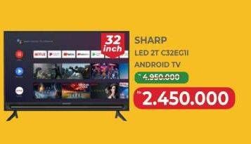Promo Harga Sharp TV with Google Assistant 2T-C32EG1i  - Yogya