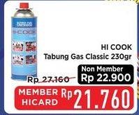 Promo Harga Hicook Tabung Gas (Gas Cartridge) 230 gr - Hypermart