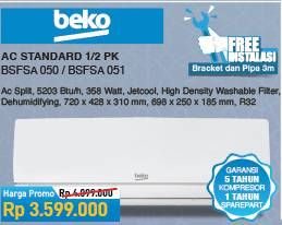 Promo Harga BEKO BSFSA | AC 1/2PK 050, 051  - COURTS
