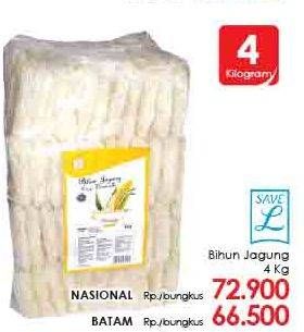 Promo Harga Save L Bihun Jagung 4 kg - LotteMart
