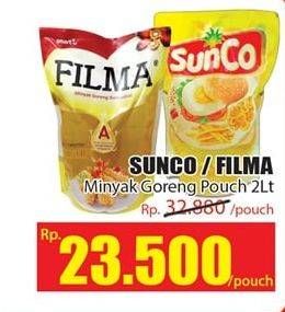 Promo Harga SUNCO/FILMA Minyak Goreng 2 L  - Hari Hari