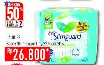 Promo Harga LAURIER Super Slimguard Day 22.5 Cm 20 pcs - Hypermart