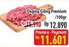 Promo Harga Daging Giling Sapi Premium per 100 gr - Hypermart