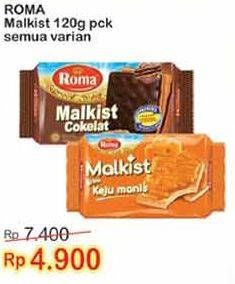 Promo Harga ROMA Malkist All Variants 120 gr - Indomaret