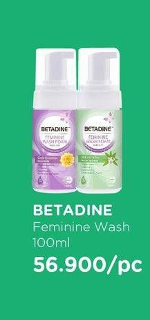 Promo Harga BETADINE Feminine Wash Foam All Variants 100 ml - Watsons