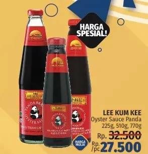 Promo Harga LEE KUM KEE Oyster Sauce Panda 255 gr - LotteMart