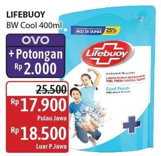 Promo Harga Lifebuoy Body Wash Cool Fresh 400 ml - Alfamidi
