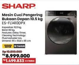 Promo Harga Sharp ES-FL1410DPX  - COURTS