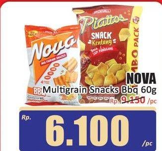 Promo Harga NOVA Multigrain Snacks BBQ 60 gr - Hari Hari