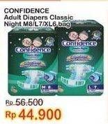 Promo Harga Confidence Adult Diapers Classic Night M8, XL6, L7 6 pcs - Indomaret