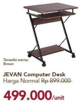 Promo Harga Jevan Computer Desk  - Carrefour