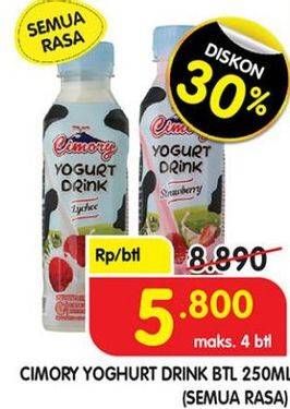 Promo Harga CIMORY Yogurt Drink All Variants 250 ml - Superindo