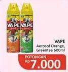 Promo Harga Fumakilla Vape Aerosol Orange, Green Tea 600 ml - Alfamidi