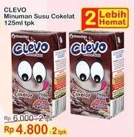 Promo Harga CLEVO Minuman Susu Cokelat per 2 pcs 125 ml - Indomaret