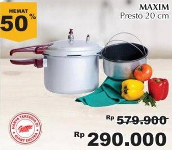 Promo Harga MAXIM Presto Cooker 20 Cm  - Giant