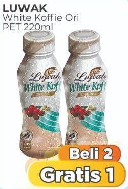 Promo Harga Luwak White Koffie Ready To Drink Original 220 ml - Alfamart