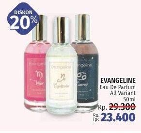 Promo Harga EVANGELINE Eau De Parfume All Variants 50 ml - LotteMart