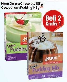 Promo Harga Haan Delima Chocolate / Cocopandan Pudding  - Carrefour