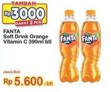 Promo Harga FANTA Minuman Soda Orange 390 ml - Indomaret