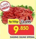 Promo Harga Daging Giling Sapi Spesial per 100 gr - Superindo